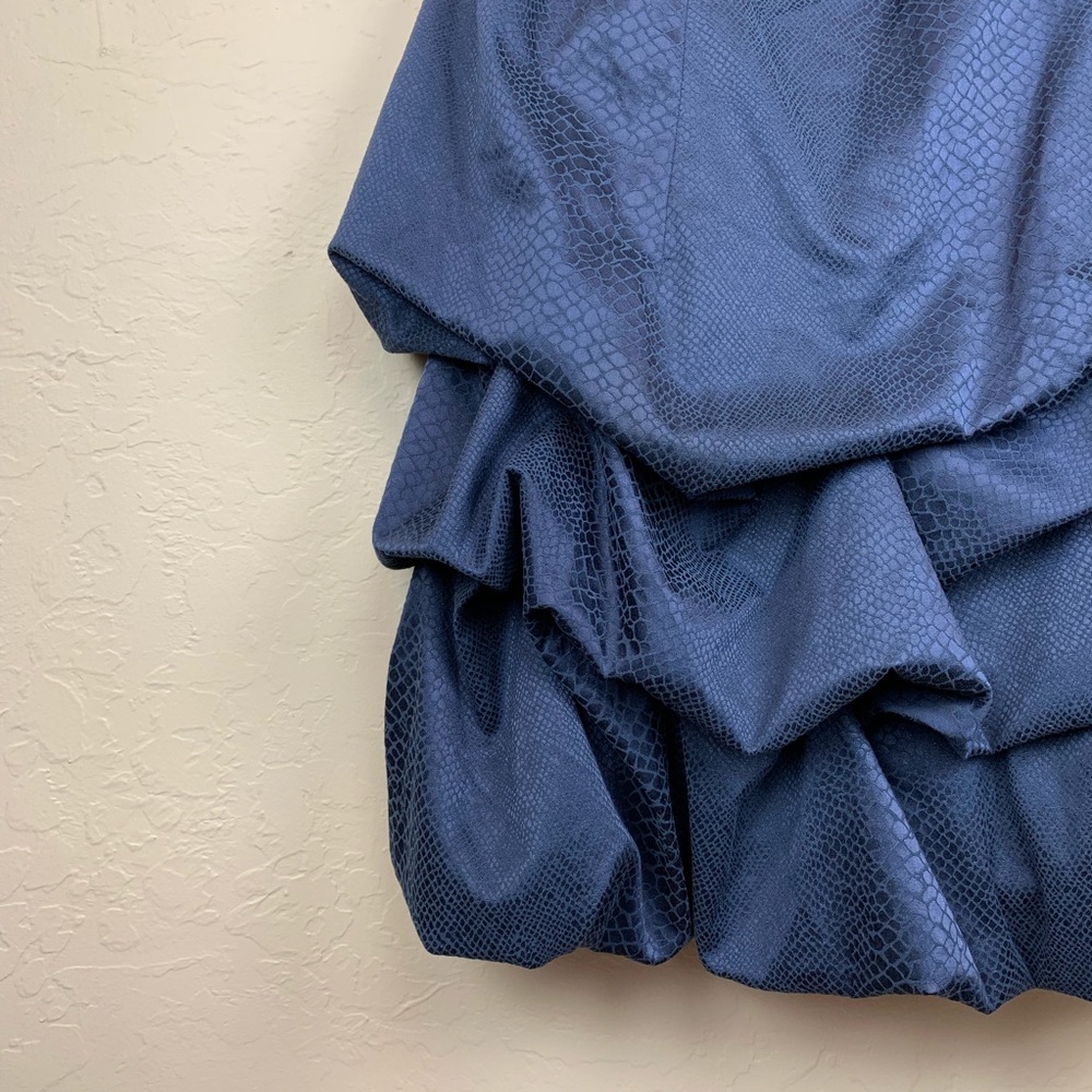 Torrid Blue One Shoulder Layered Bubble Dress 24 - Picture 2 of 8